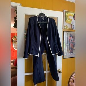 Calvin Klein Navy Blazer and Pants Set